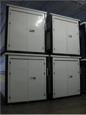 Casa de contenidors prefabricats plegables de muntatge ràpid de 10 peus, 12 peus, 16 peus i 19 peus per a magatzem de garatge d'emmagatzematge